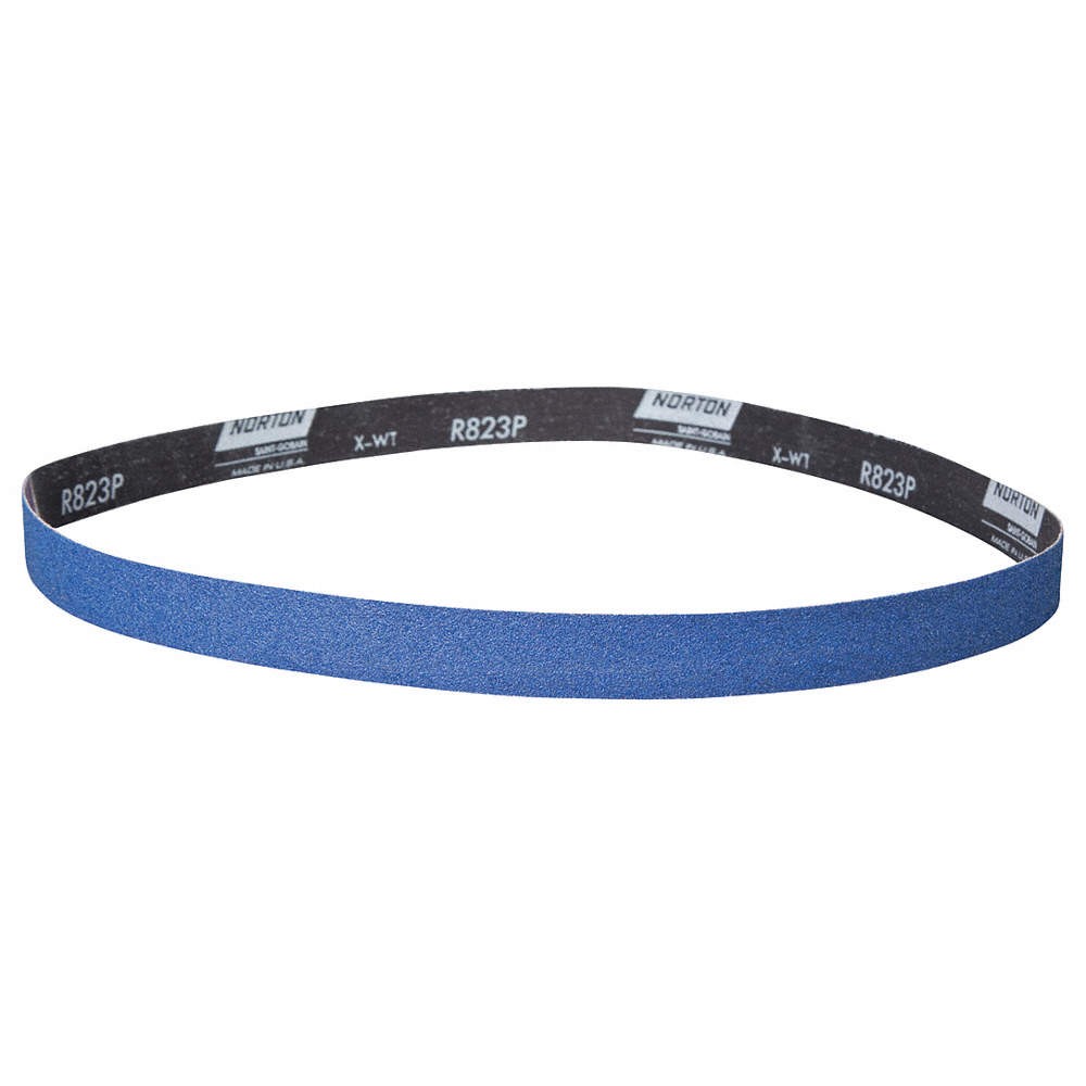 NORTON 78072728592 Sanding Belt,42 in L,1 in W,100 G 2D604