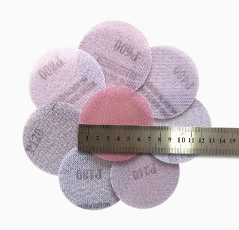 75mm 3” Dust-Free Sanding Discs Hook and Loop Mesh Sand Paper Pads P80 – P1000