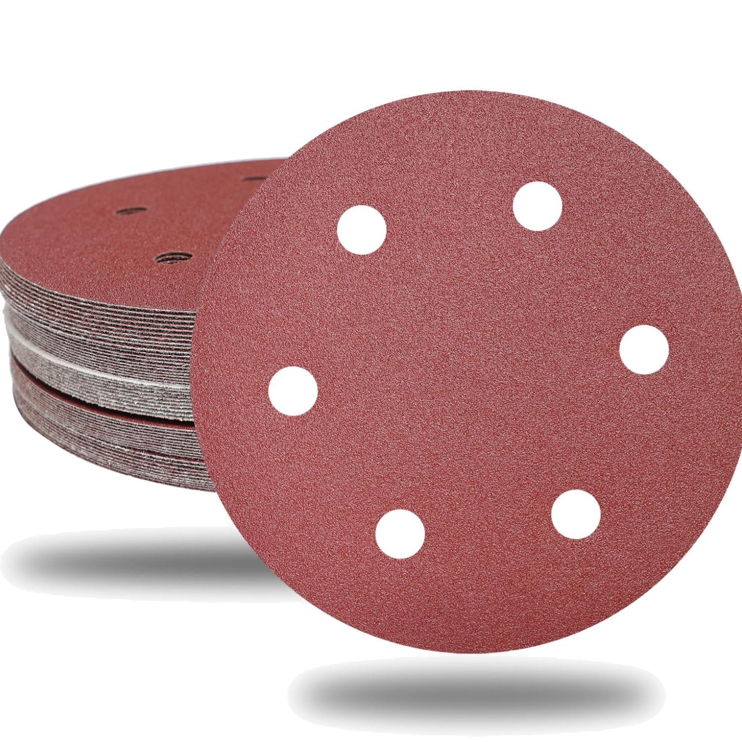 30 PCS 9 Inch 6 Hole Drywall Set- 80 100 120 180 240 400 Grits, 9″ Sandpaper …
