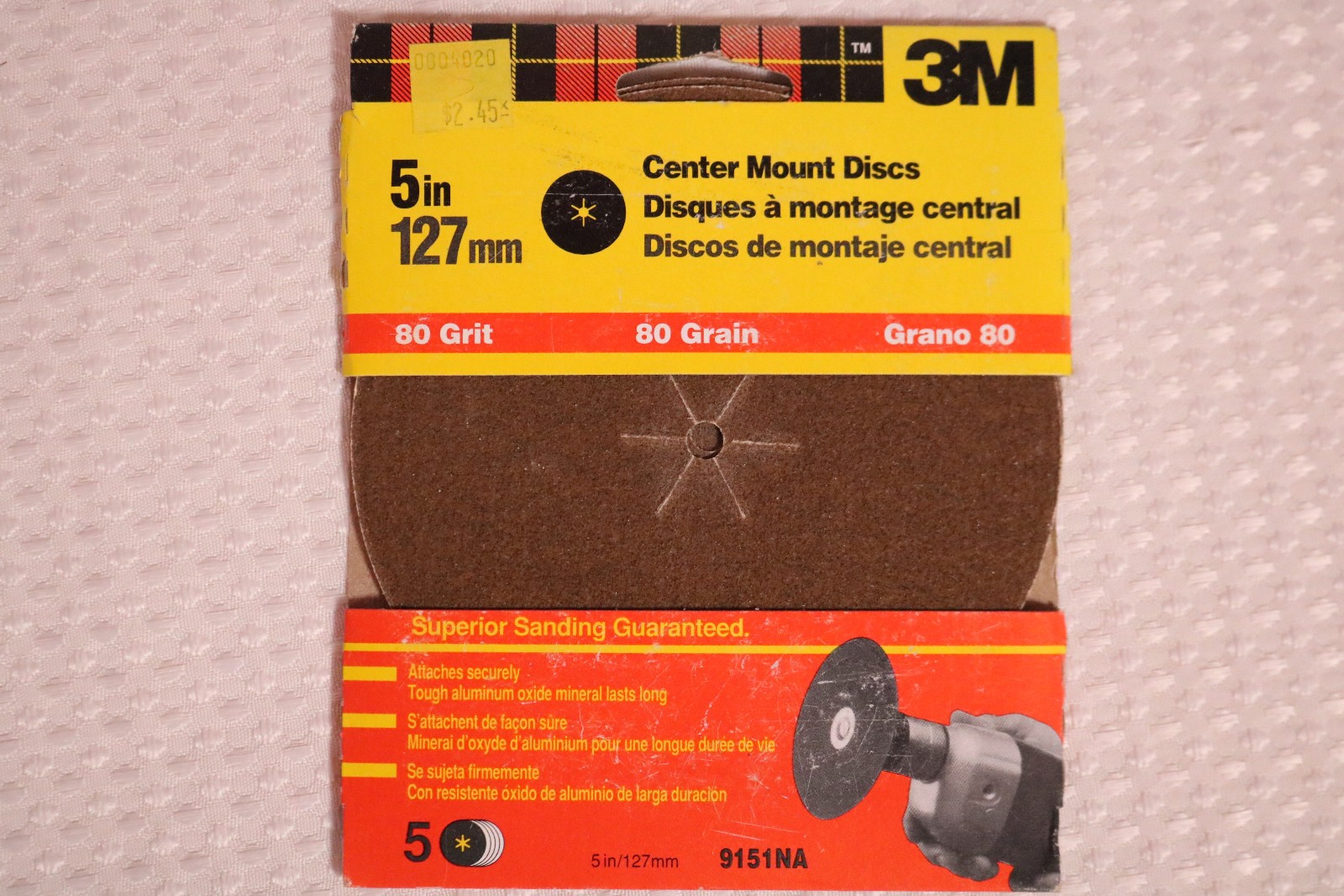 35 PACK Center Mount Sanding Discs – 3M 5 inch – 80 50 120 20 Grit – Dad Gift 🎁