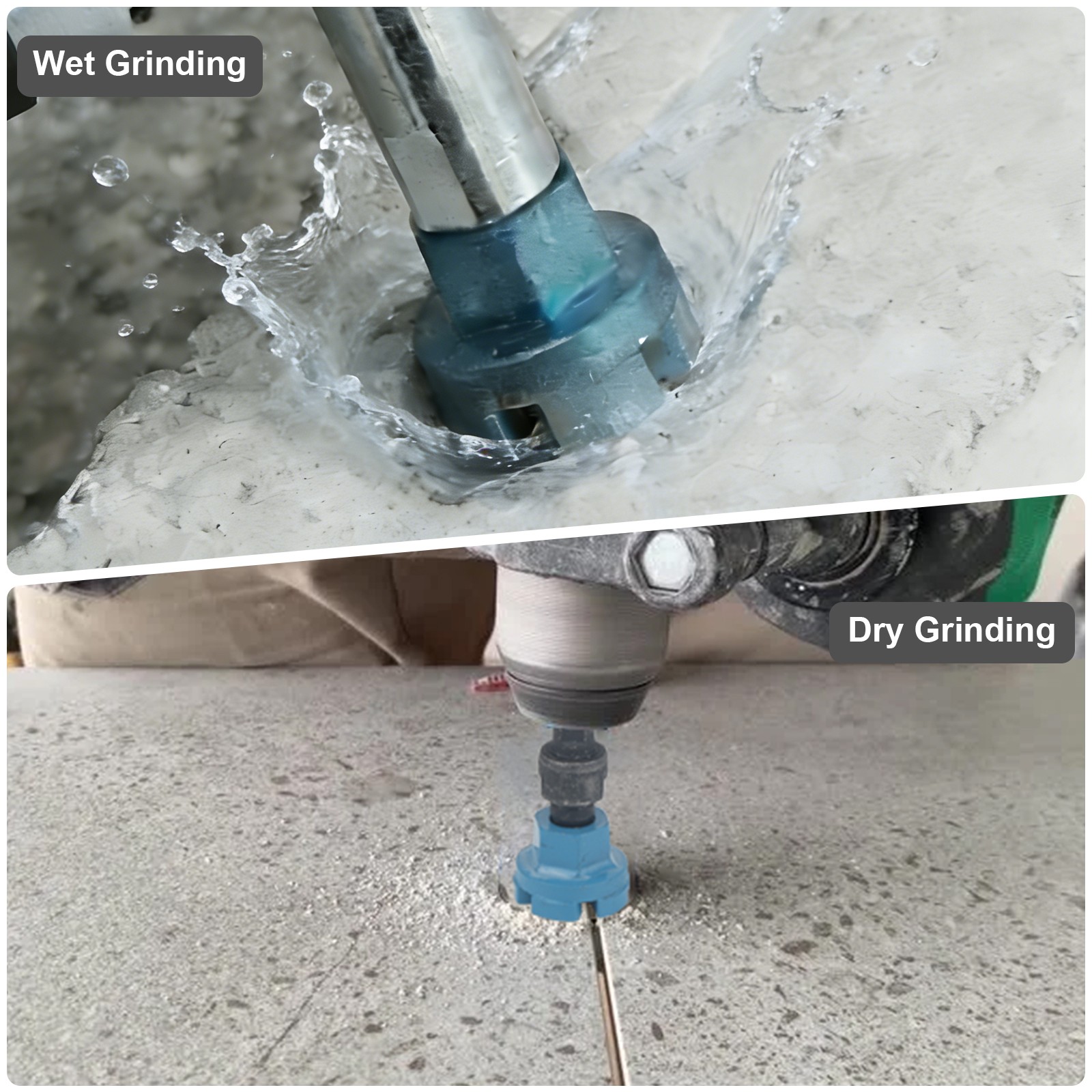 1″ Diamond Grinding Disc Set for Stone Concrete Granite Marble M10 Angle Grinder