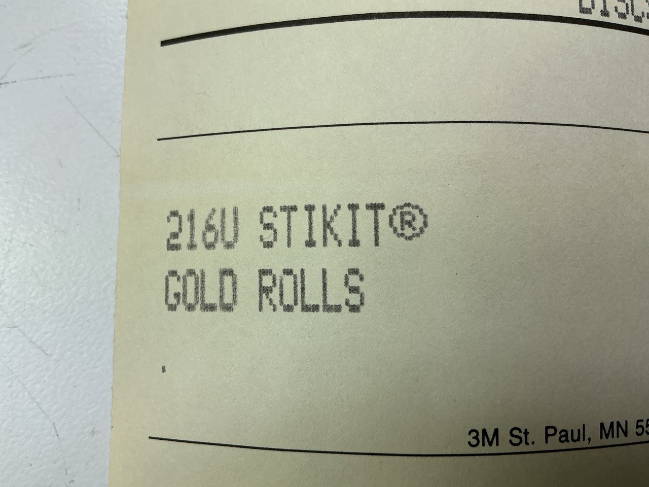 3M 01484 Stikit 216U Gold 8″ P400 Grit Abrasive Sanding Disc Roll, 125 Discs