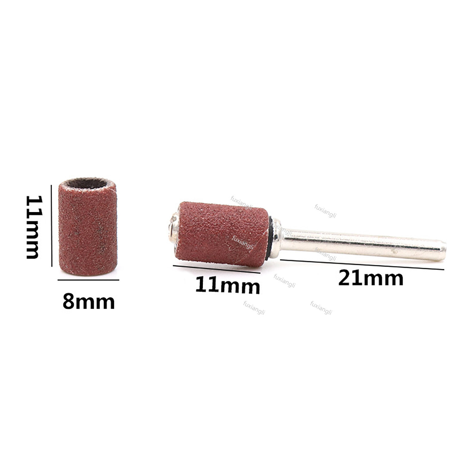 Electric Nail Drill Bits Emery Sanding Bands Gel File Polish Remover 80-600Grit