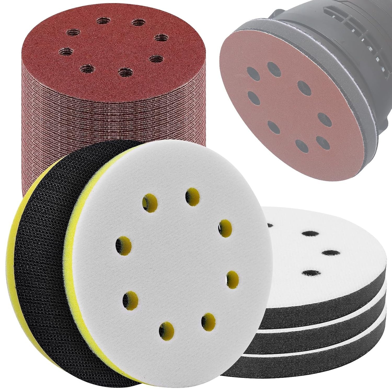 Professional 85 Pack of 5-Inch Sanding Pads – Enhanced Flexibility & Durability