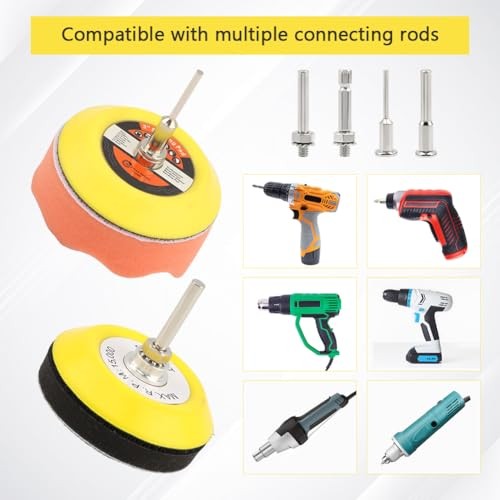 131pcs 3inch Sanding Disc Drill Polishing Kit, 3inch Polishing and Sanding Kit