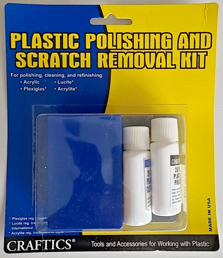 Plastic Polishing and Scratch removal kit by Craftics #1106001 ” NEW “