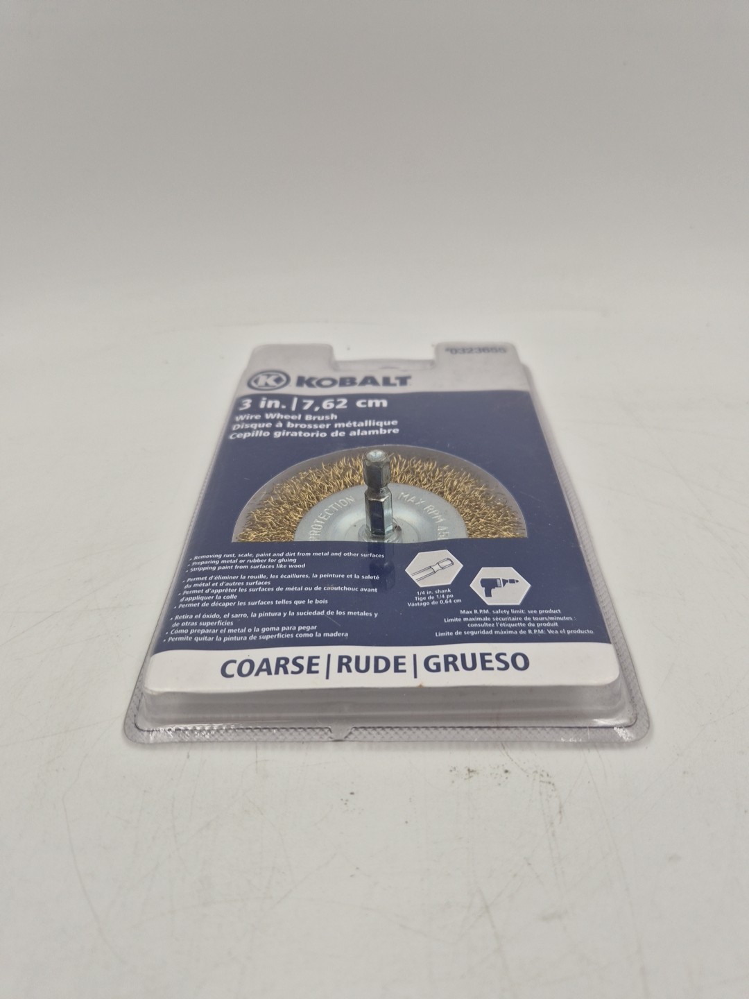 Lot of 16 Kobalt Wire Wheel Brush 0323655 3″ 7.62 cm Coarse 1/4″ Shank Drill Bit