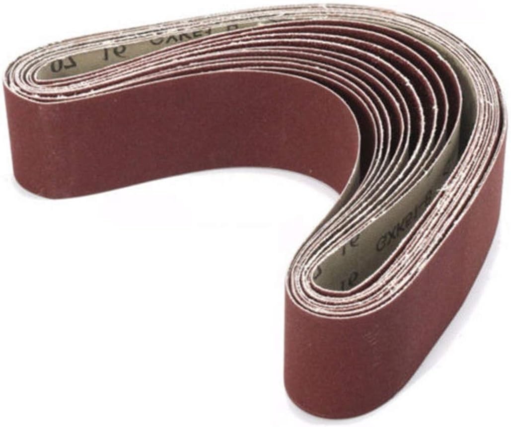 10PCS 4x36in/100x915mm Sanding Belts 400 Grit Aluminum Oxide for Metals and Wood