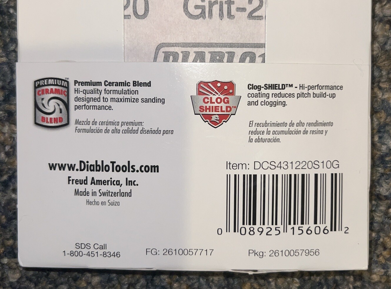 5 Lot Diablo 11-1/4 in L X 4-3/16 W 220 Grit Ceramic Drywall Sanding Sheet 10 pk