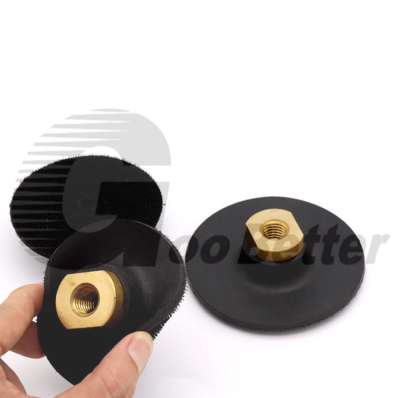 3″ 4″ inch Rubber Backing Disc M10 M14 Thread for Angle Grinder Sander Sanding