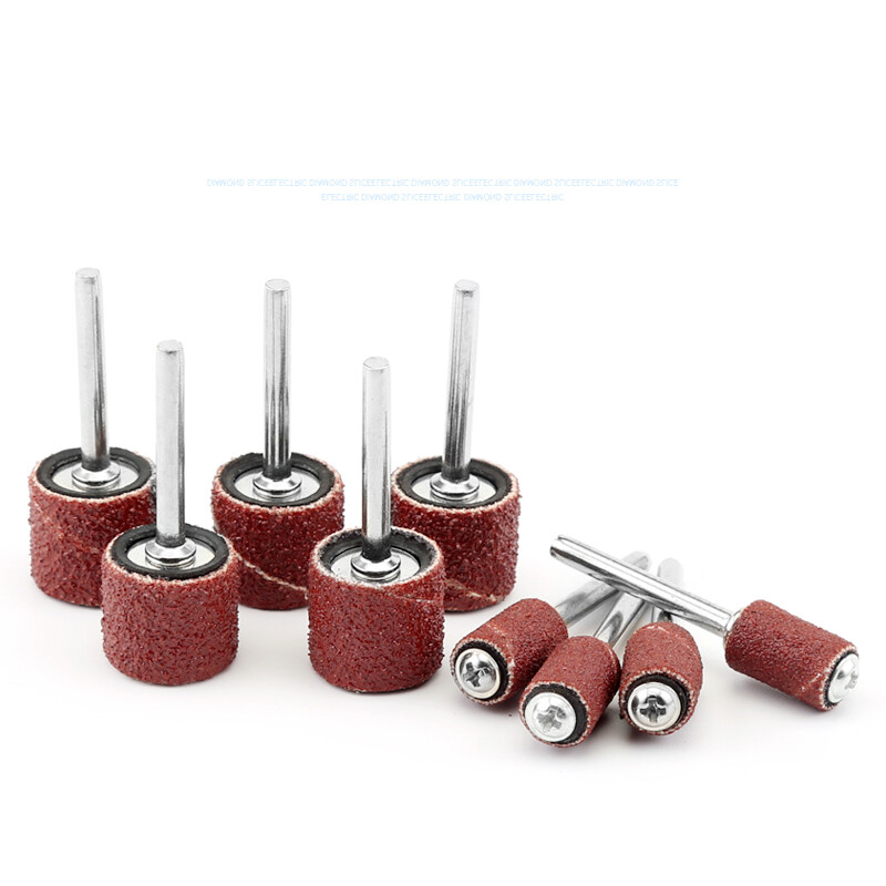 Sanding Band Drum Sleeve 80-600 Grit 8mm 15mm Mandrel For Dremel Rotary Tool