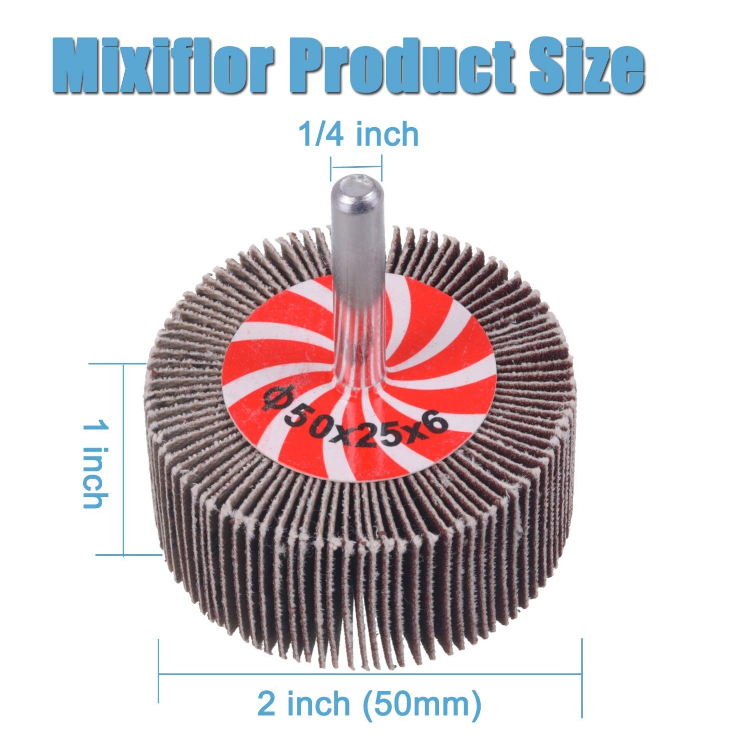 Abrasive Flap Wheel Sander Set 20 Pack Drill Flap Wheels for Metal Wood