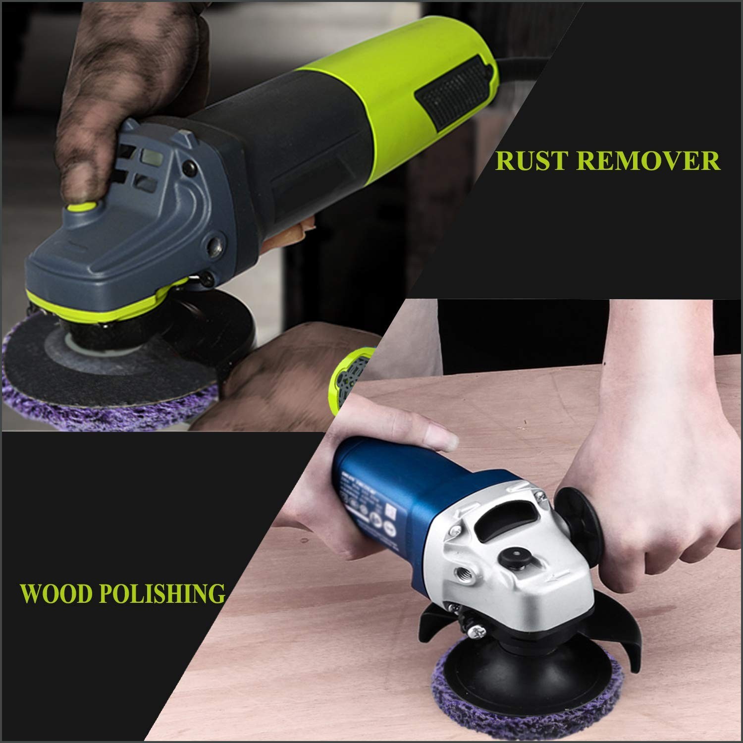 6 Pack of 4” Strip Discs Rust Remover for Angle Grinders – Paint & Oxidation