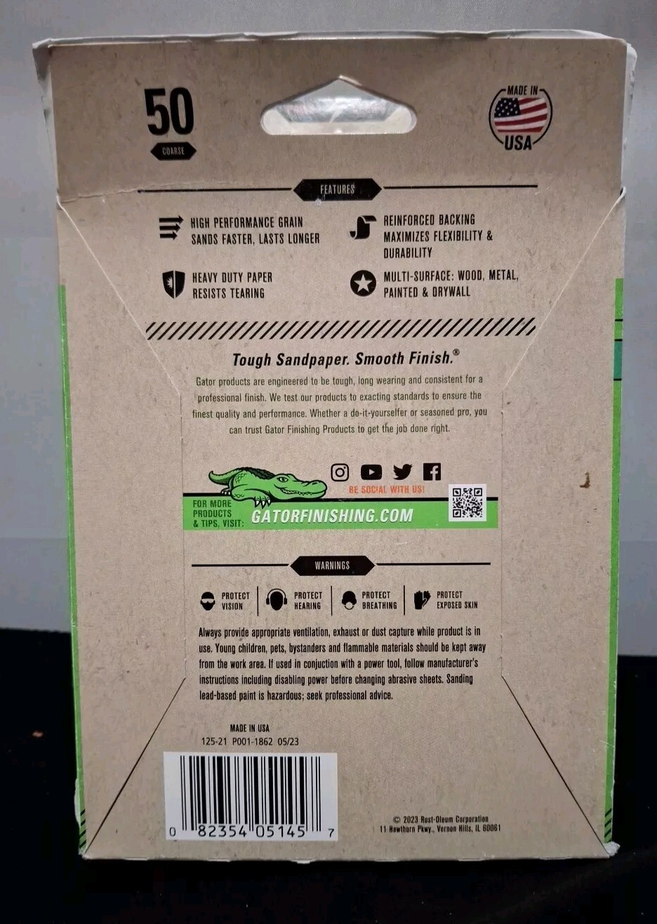 2 New 20 Packs Gator 4.5″ W x 5.5″ L 50-Grit Clamp-On Sanding Sheets Free Ship