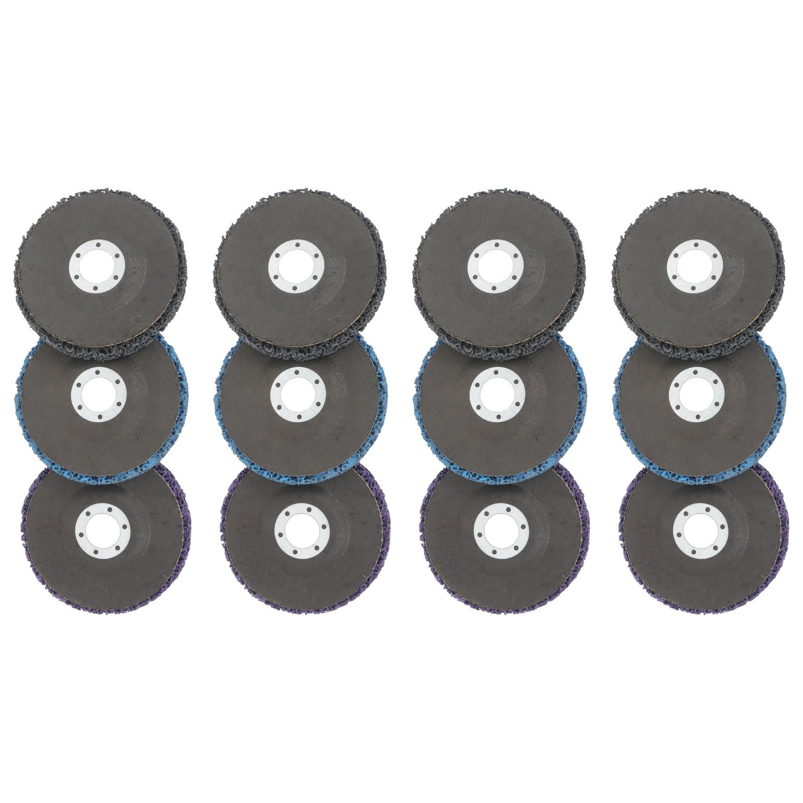 12 Pack: 4-1/2 x 7/8 Inch Diamond Grinding Discs Set 3 Colors for Angle Grinder