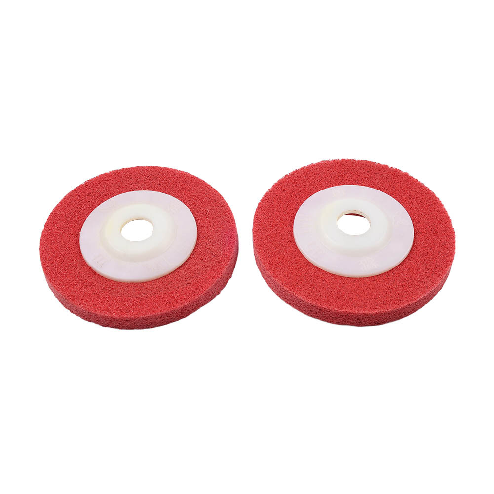2-10Pcs 4” Nylon Fiber Polishing Wheel Abrasive Buffing Disc For Angle Grinder