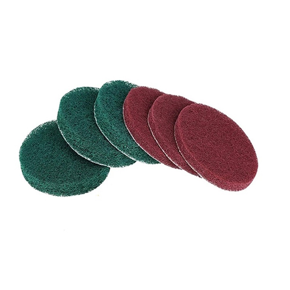 5X Scouring Pad Cleaning Cloth Industrial Scouring Pads Nylon Polishing Pad 4Inc
