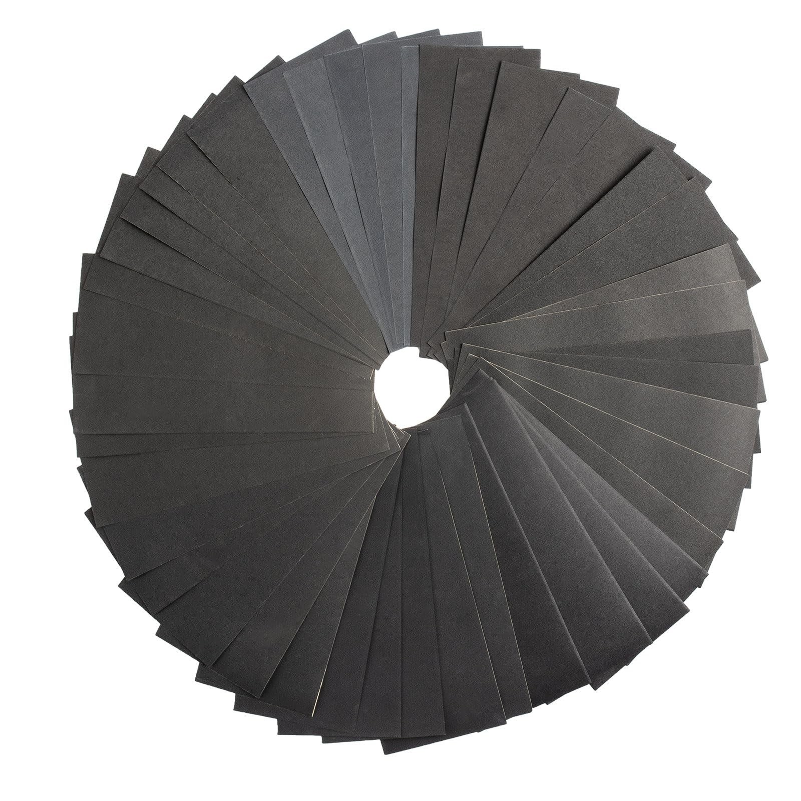 Vesagrin 45Pcs Wet Dry Sandpaper, 400/600/ 800/1000/ 9*3.6inch, Grey