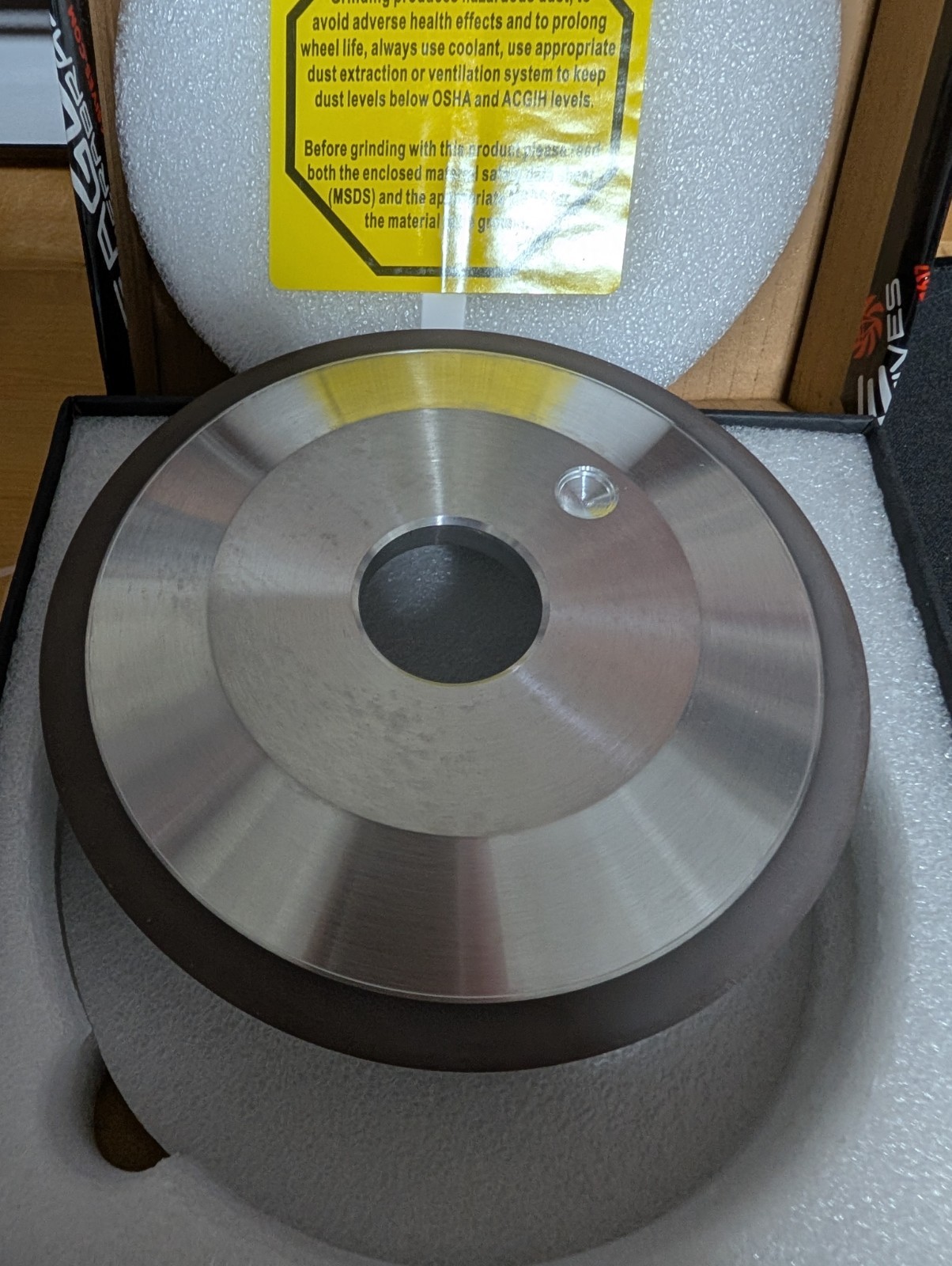 Eagle Superabrasives Diamond Grinding Wheel 12V9 150mm x 1/2in x 32mm D600 C100