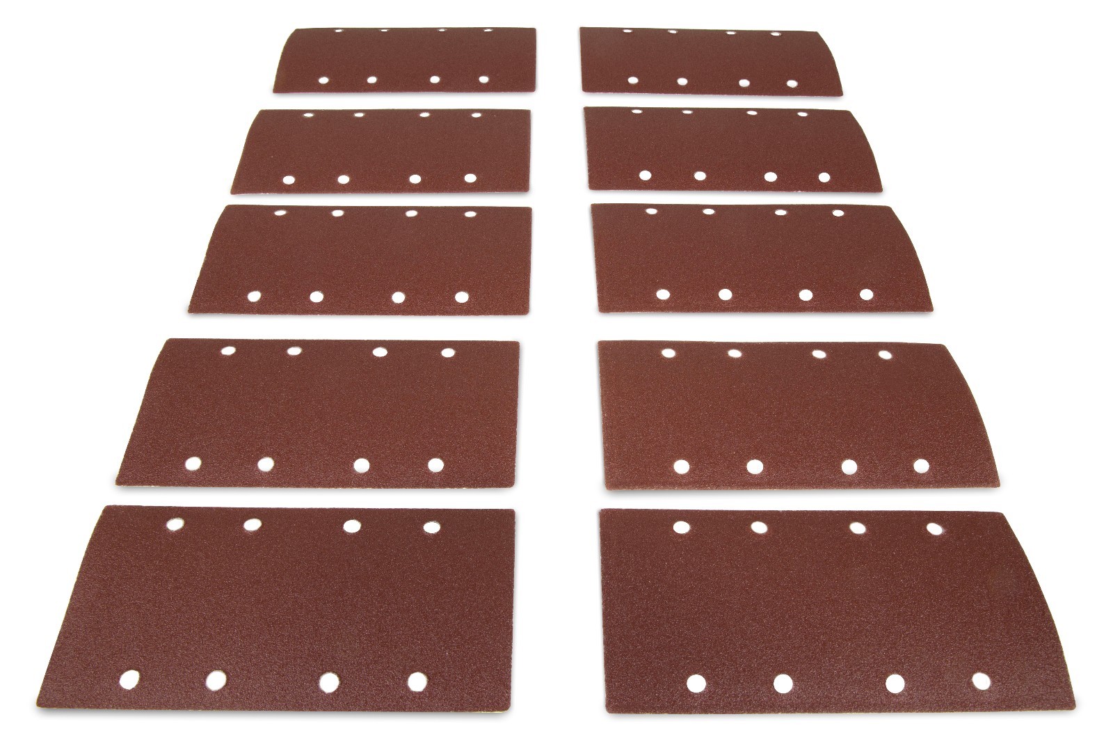 WEN 6313SP80 Electric 1/3 Sheet Sander 80-Grit Hook and Loop Sandpaper, 10-Pack