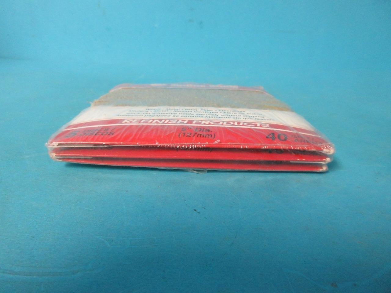 3 packs of 5 Napa Econo Body 40 Grit 5″ Stick-on Sanding Discs 127mm