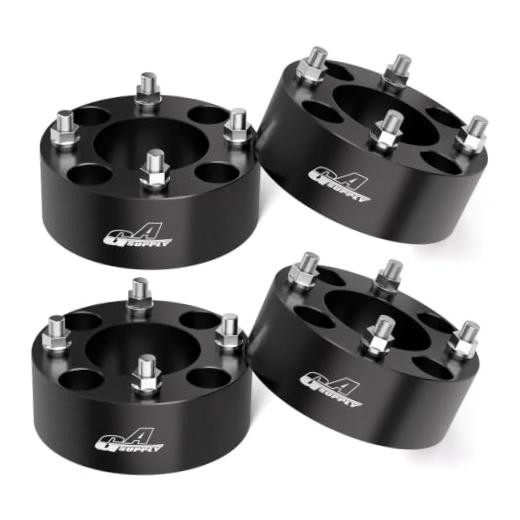 ATV 4×110 Wheel Spacers 2 inch, Black ATV Wheel Adapters 2″-10×1.25 -4pc black