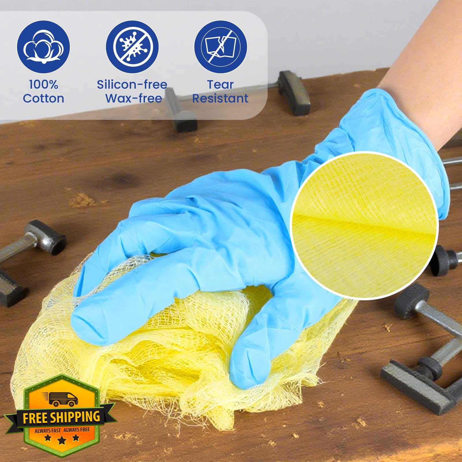 CAREGY 36pk Tack Cloth Woodworking Dust Removal 18×36 Inches