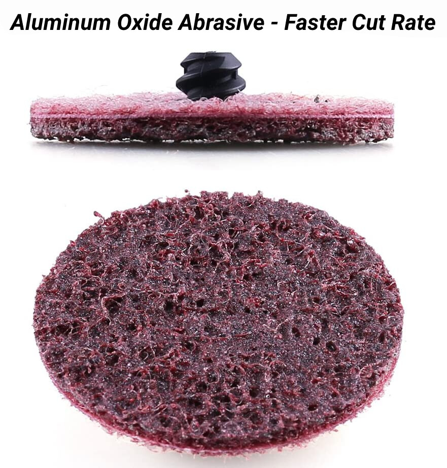 50PCS 2 inch Medium Surface Conditioning Roll Lock Sanding Discs for Die Grinder