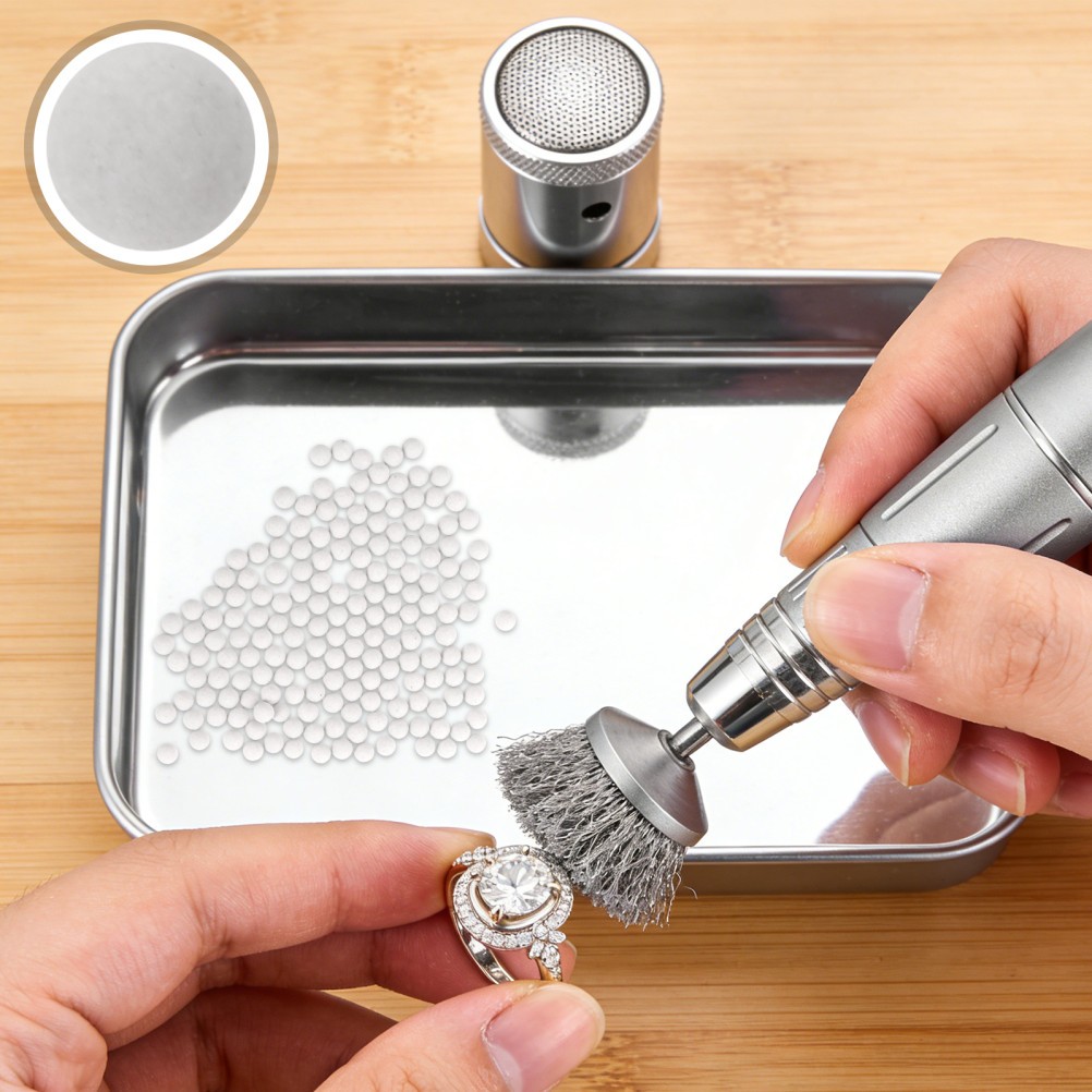 Durable White Ceramic Rock Tumbler Media for Jewelry Cleaning and Polishing