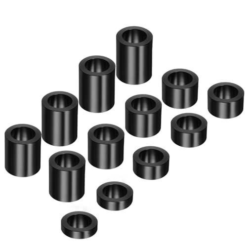13pcs Axle Reducer Spacer Set 1-1/2″ Wheel Spacer OD 1-1/2″ x Bore 1″ Black