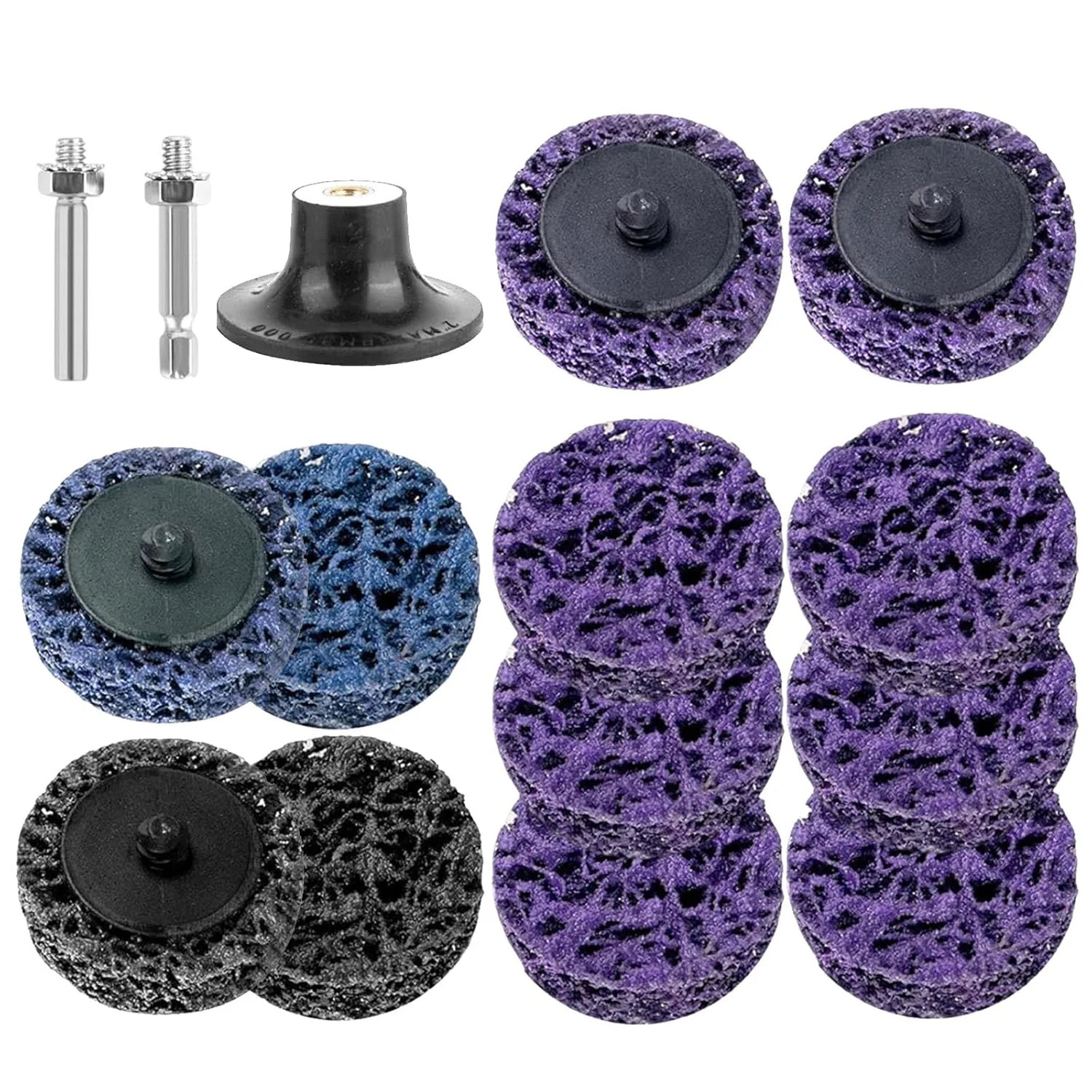 12 PCS Quick Strip Disc for Drill, 1/4″ Roll Lock Sanding&Grinding Accessories,