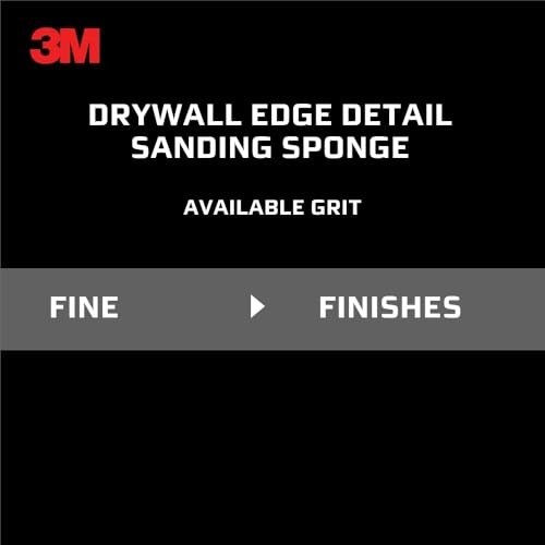 Angled Sanding Sponge Fine Grit 4 Pack Wet or Dry Reusable for Corner Detail
