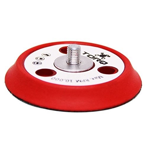 Torq BUFLC_200 R5 Dual-Action Backing Plate with Hyper 3 Inch Dual Action Red