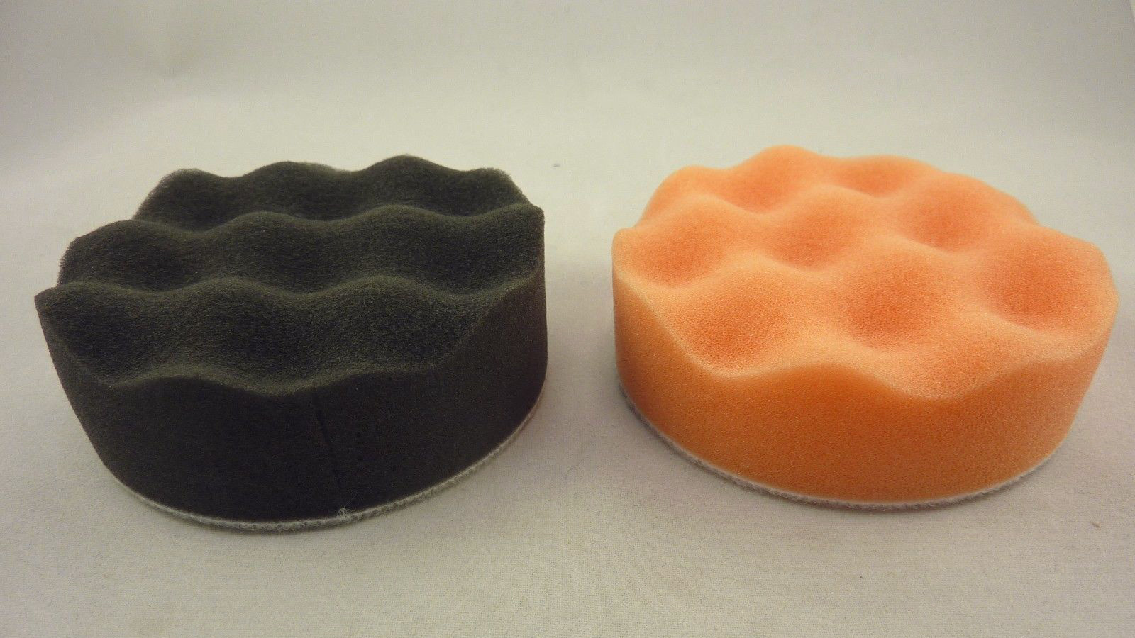 3″ Black Waffle Finishing Foam Pad + Orange Waffle Polishing Foam Pad