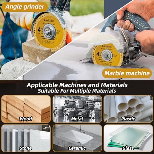 4-Pack 4-1/2 Inch Electro Plated Diamond Grinding Wheel – Heavy Duty