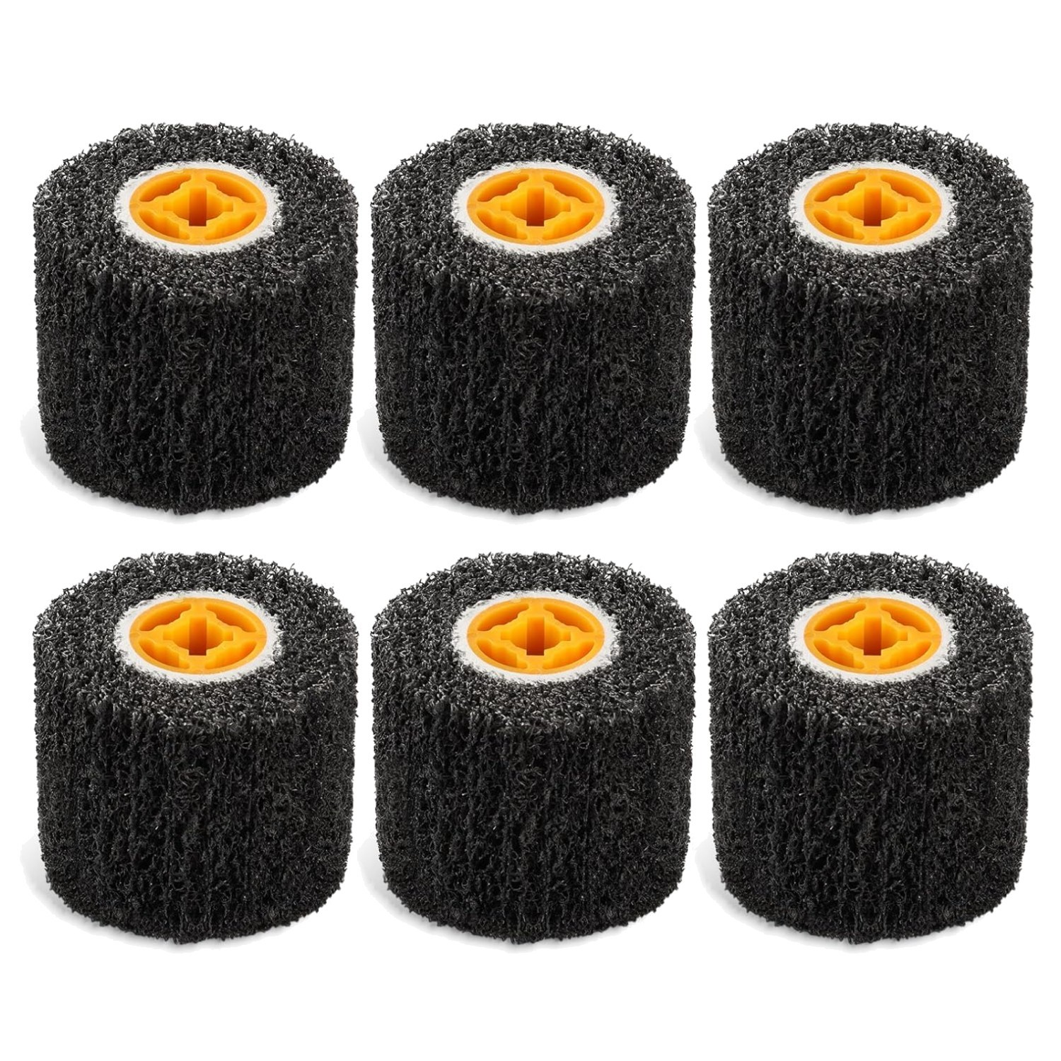 6 Pack 40 Grit Abrasive Drum Paint Rust Remover