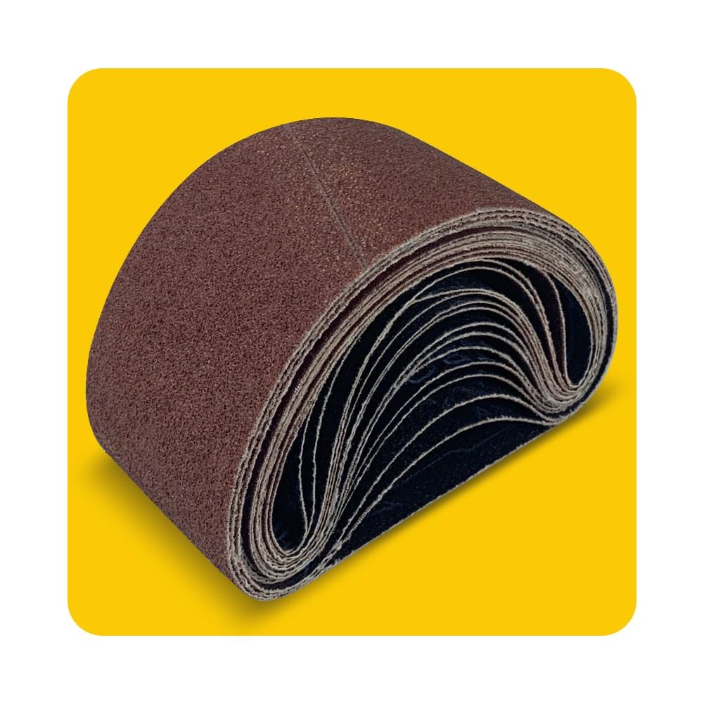 15 Pack 2-1/2 x 14 Inch Aluminum Oxide Sanding Belts 80 120 150 240 400 Grit