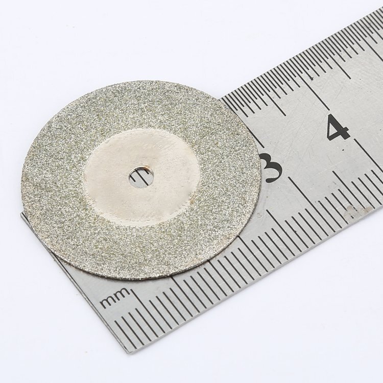 10PCS 30mm Diamond Cutting Discs Wheel + 2PCS Arbor F Grinder Power Rotary Tool