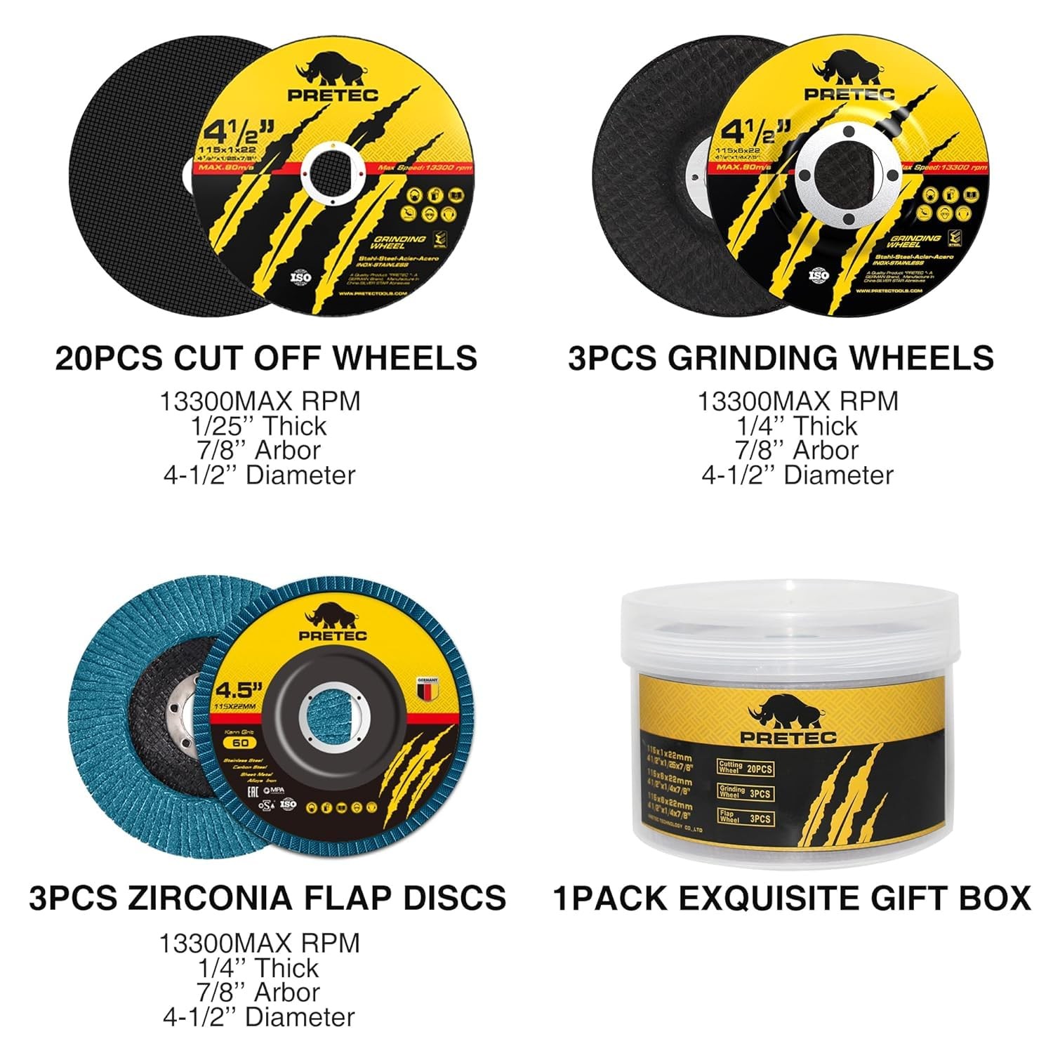 26-Piece Angle Grinder Cutting Blade Discs