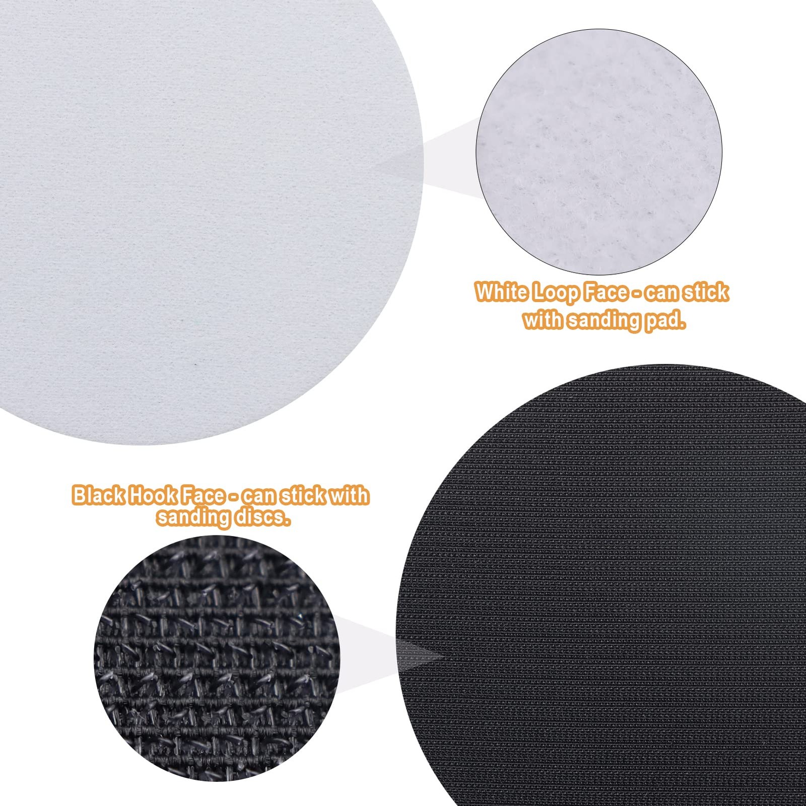 3 Pack Interface Pads, 6 Inch Hook and Loop Soft Density Sponge Cushion Buffe…