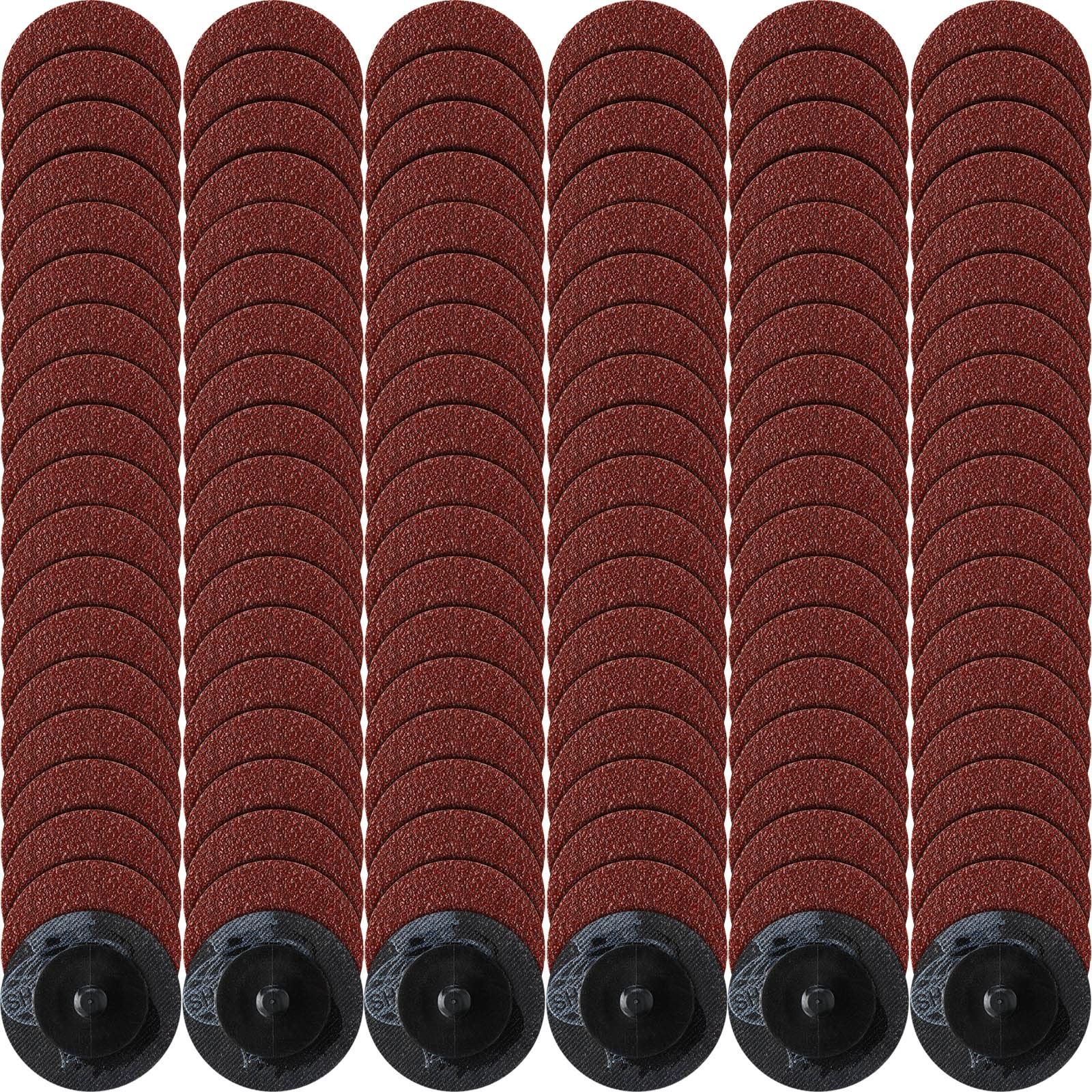 150 Pieces Sanding Discs 2 Inch Roll Lock Die Grinder Surface 60 Grit