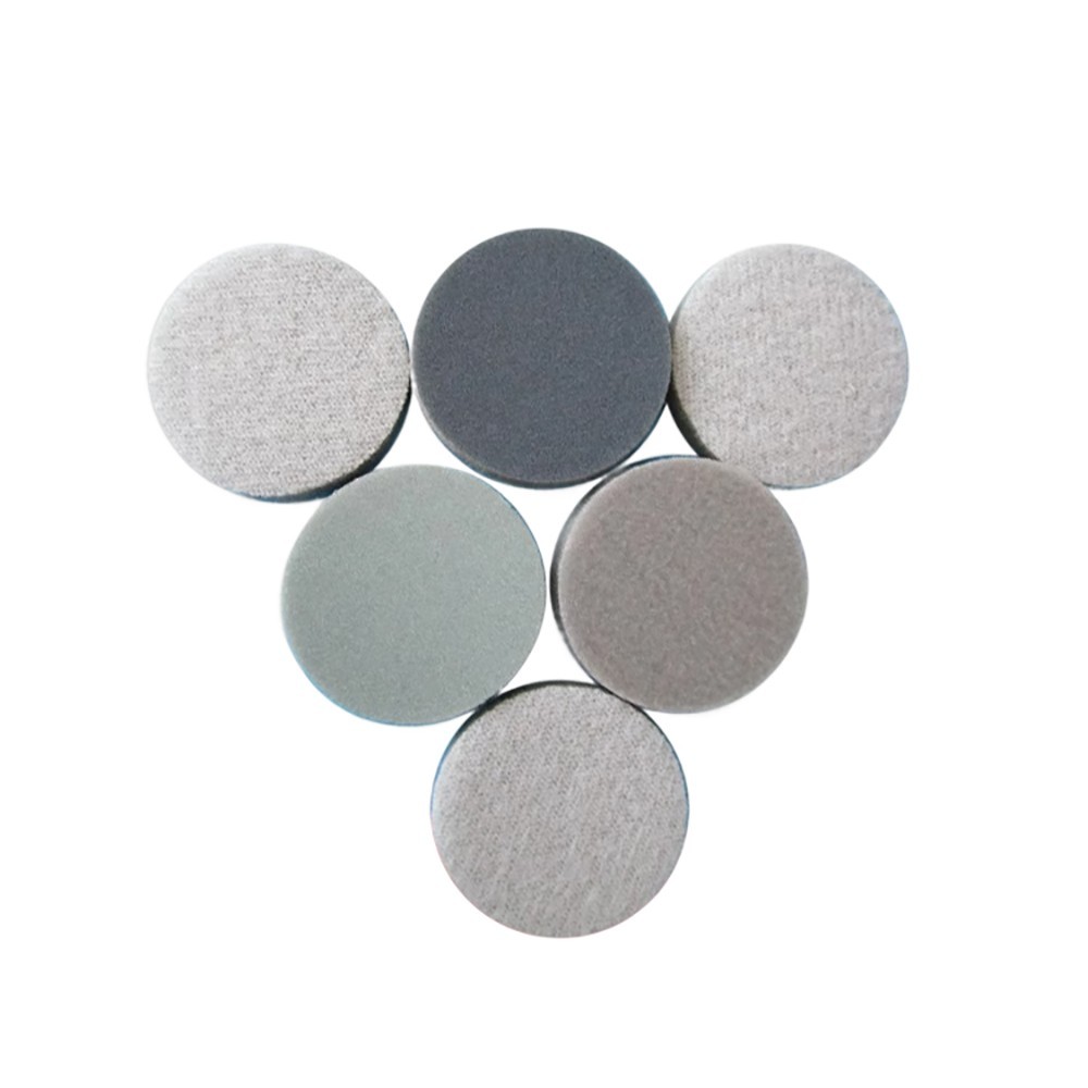 30mm Sponge Abrasive Sanding Disc Sandpaper Hook Loop Polish Pads 300-3000 Grit
