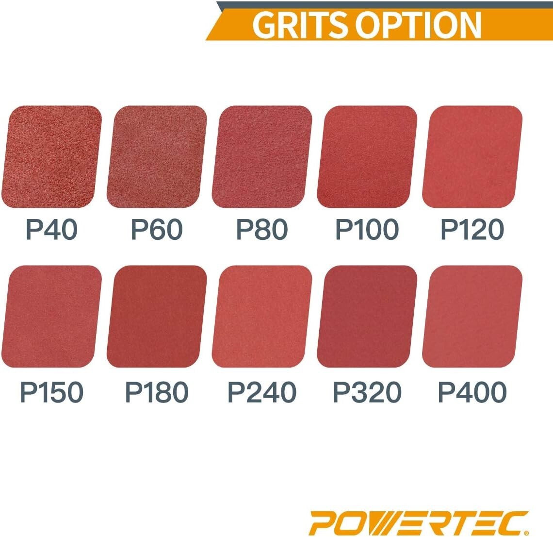 POWERTEC 1/2 x 18 Inch Sanding Belts, 20PK, 150 Grit Aluminum Oxide Belt Sander