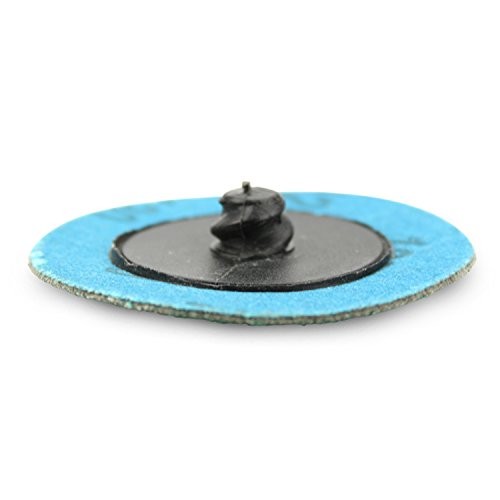 Green Zirconia with Grind Aid Quick Change Sanding Discs R Roll On, 2″ (36 Gr…