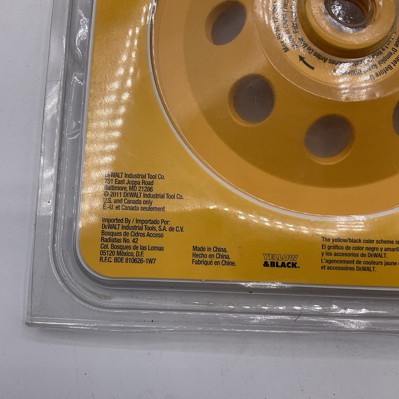 DEWALT DW4777T Turbo Diamond Cup 5 Inch Grinding Wheel – Yellow NEW
