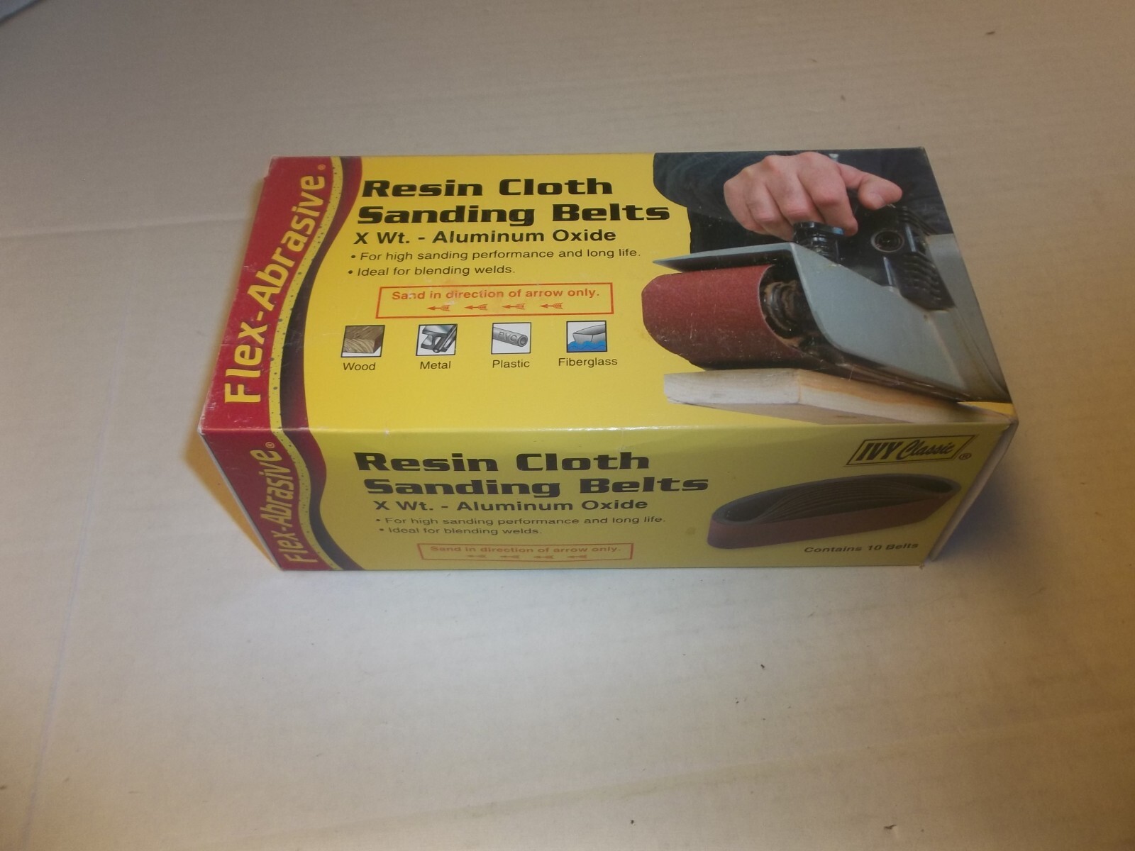Ivy Classic 43052 3″ x 18″ Sanding Belt 50 Coarse Grit – Box of 10