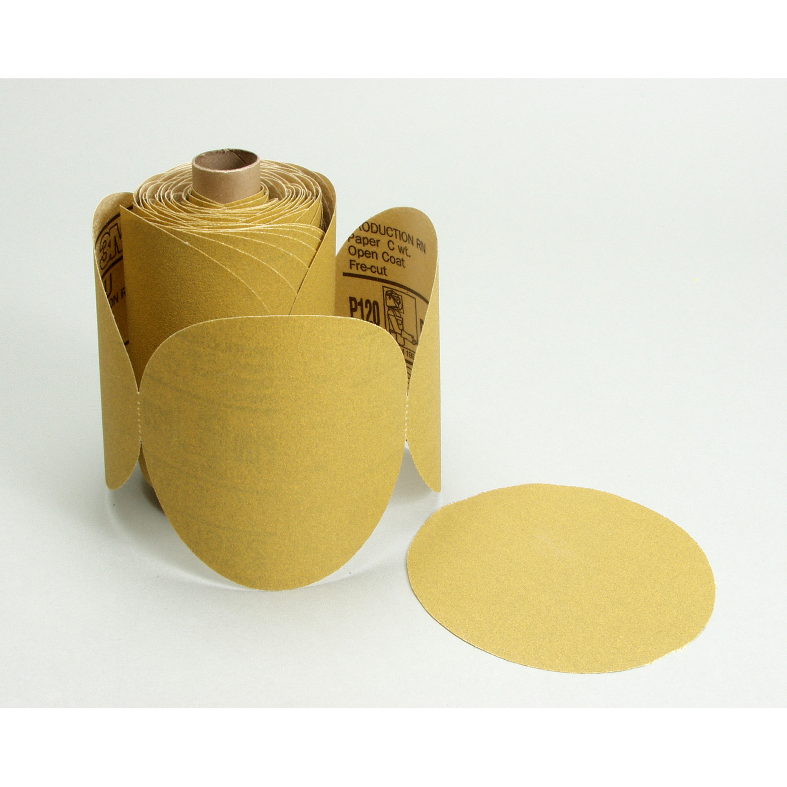 3M Stikit Gold Disc Roll, 01211, 6 in, P120, 75 discs per roll