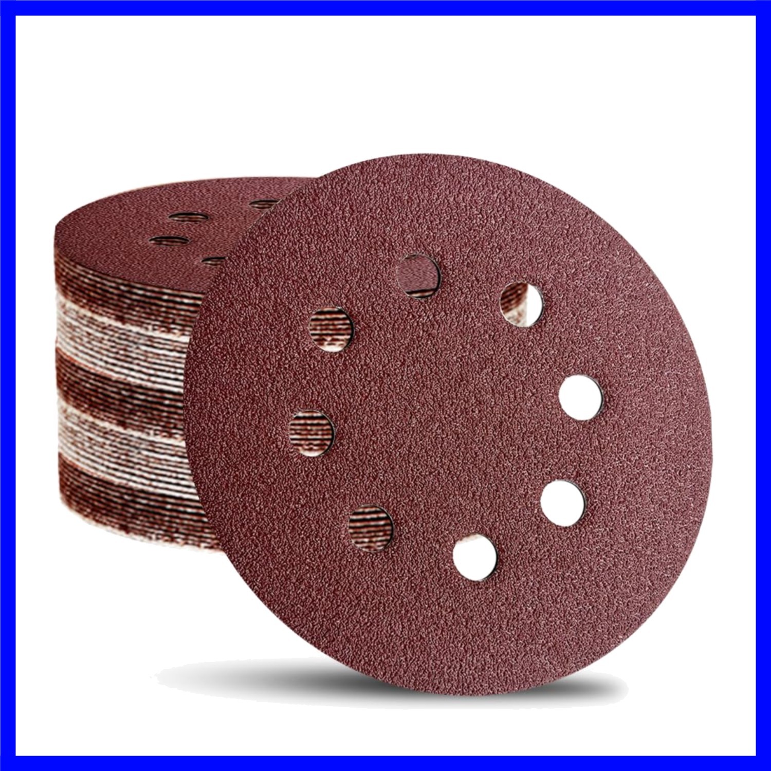 Professional 52 Pack of 5 Inch 80 Grit Sandpaper Discs for Optimal Polishing