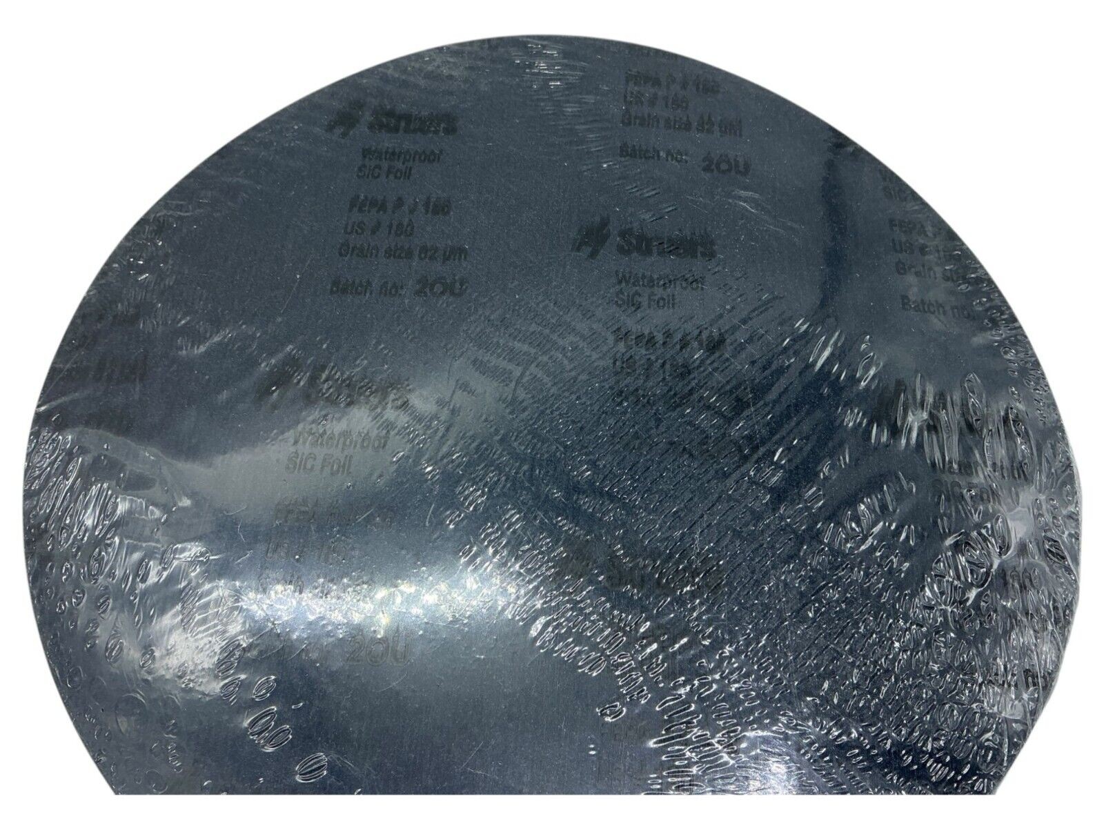 Struers Sic Foil Grit #180 Waterproof 12″ Sanding Discs Lot Of 50 Pieces