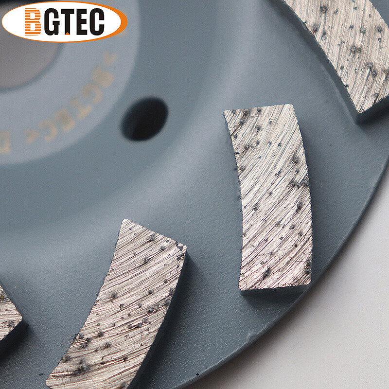 2pcs 4 inch Diamond Turbo Grinding Wheel Concrete Granite Marble Polishing Disc